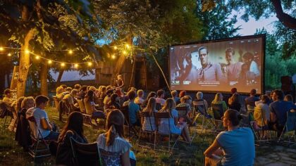 Kino pod gwiazdami na Szyndzielni: Niezapomniany seans z widokiem na miasto!