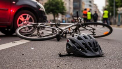 Pijany kierowca potrącił rowerzystę i uciekł z miejsca zdarzenia w Bielsku-Białej