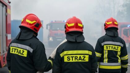 Potężny pożar w dyskoncie spożywczym w Czechowicach-Dziedzicach. Akcja gaśnicza trwa!