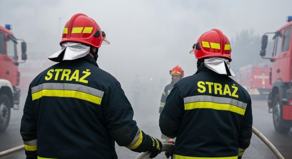 Kobiernice: piorun podpalił poddasze, trwa akcja strażaków