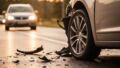 Wilamowice: Opel przewrócił się na bok